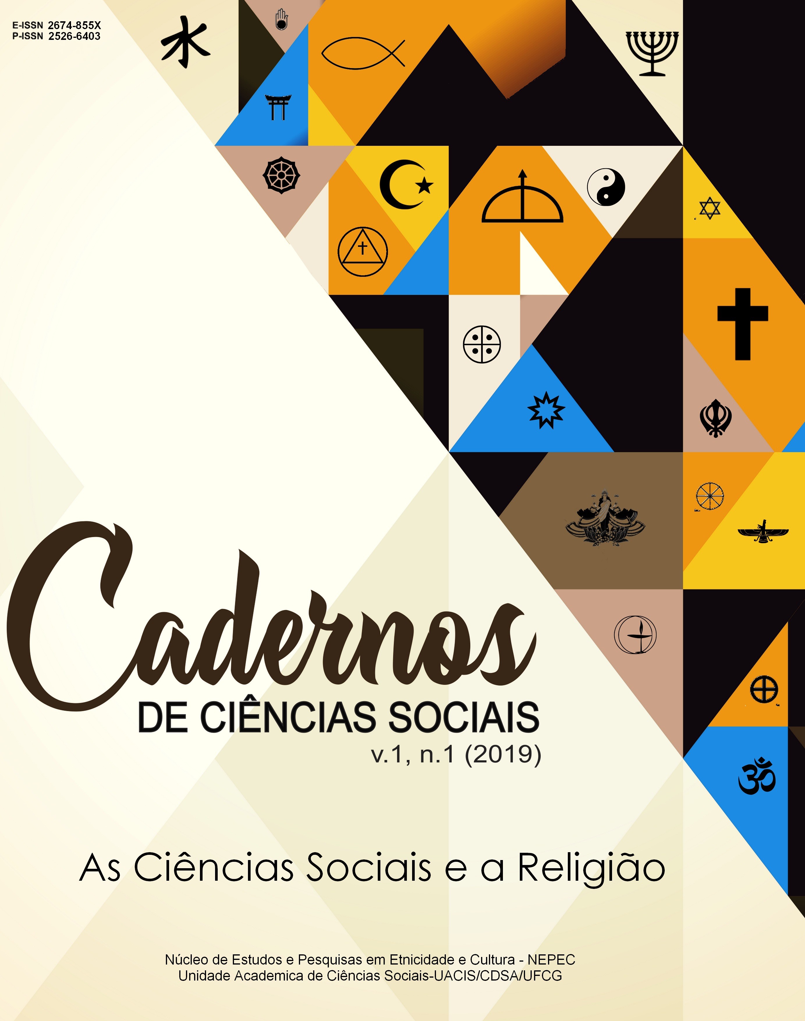 					Visualizar v. 1 n. 1 (2019): As Ciências Sociais e a Religião
				
